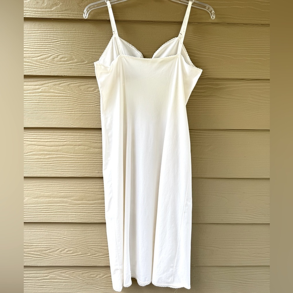 Vintage Vanity Fair Full Slip Off White Nylon Lace Made in USA Size 34 L - Picture 4 of 8